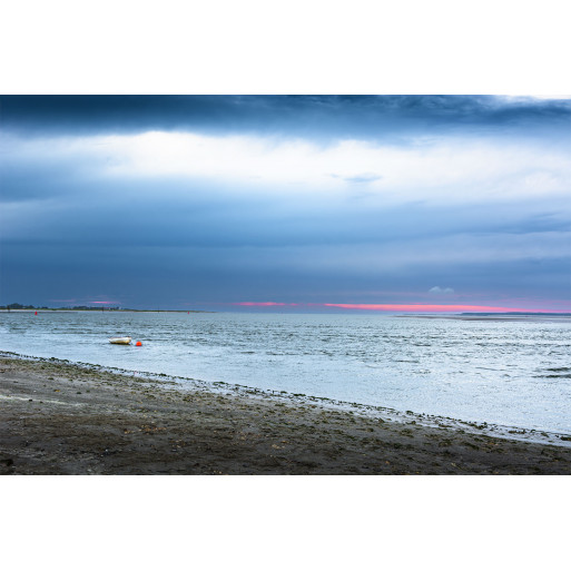 Somme bay saturated blue sky