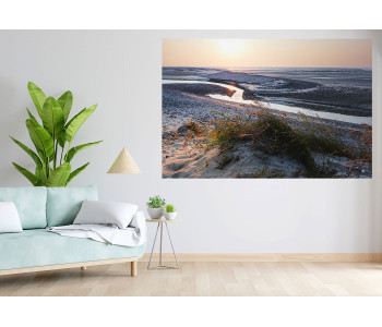 Sunset from Hourdel beach at dusk