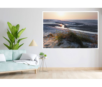 Sunset from Hourdel beach at dusk