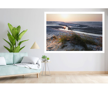 Sunset from Hourdel beach at dusk