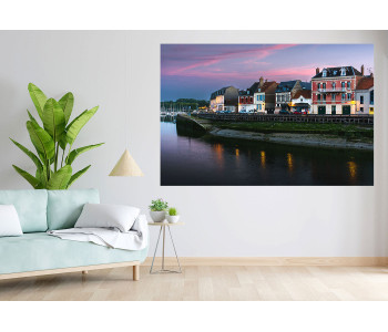 Quai Blavet at night - Saint Valery sur Somme