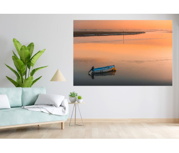 Awakening of the Bay: Mist and Orange Reflections