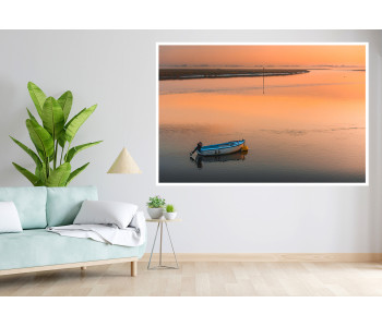 Awakening of the Bay: Mist and Orange Reflections