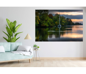 Morning Sweetness: Sailboat in the Somme Canal