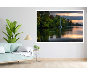 Morning Sweetness: Sailboat in the Somme Canal