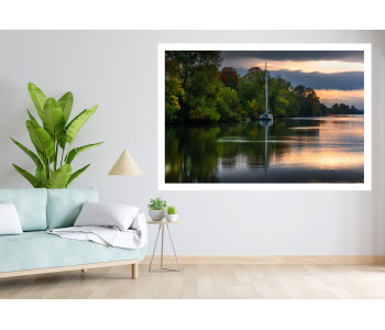 Morning Sweetness: Sailboat in the Somme Canal