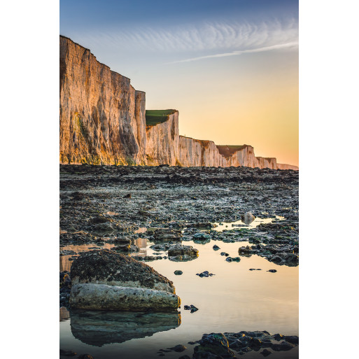 Falaise de Ault au couché du soleil Falaise de Ault au couché du soleil